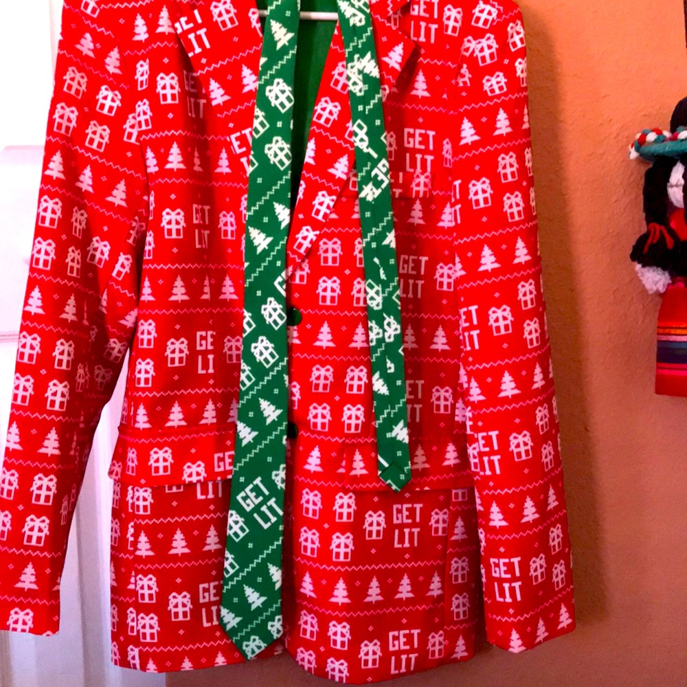 Men Christmas Blazer